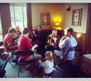 Patrick & Aaron Olwell and Friends playing live in the tasting room