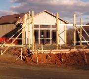 Framing is up, ready for concrete