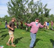 Wassailing the Rural Ridge orchard!